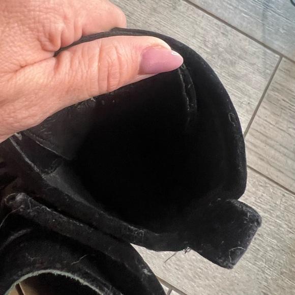 Frye Veronica Velvet Combat Boots - Picture 9 of 11